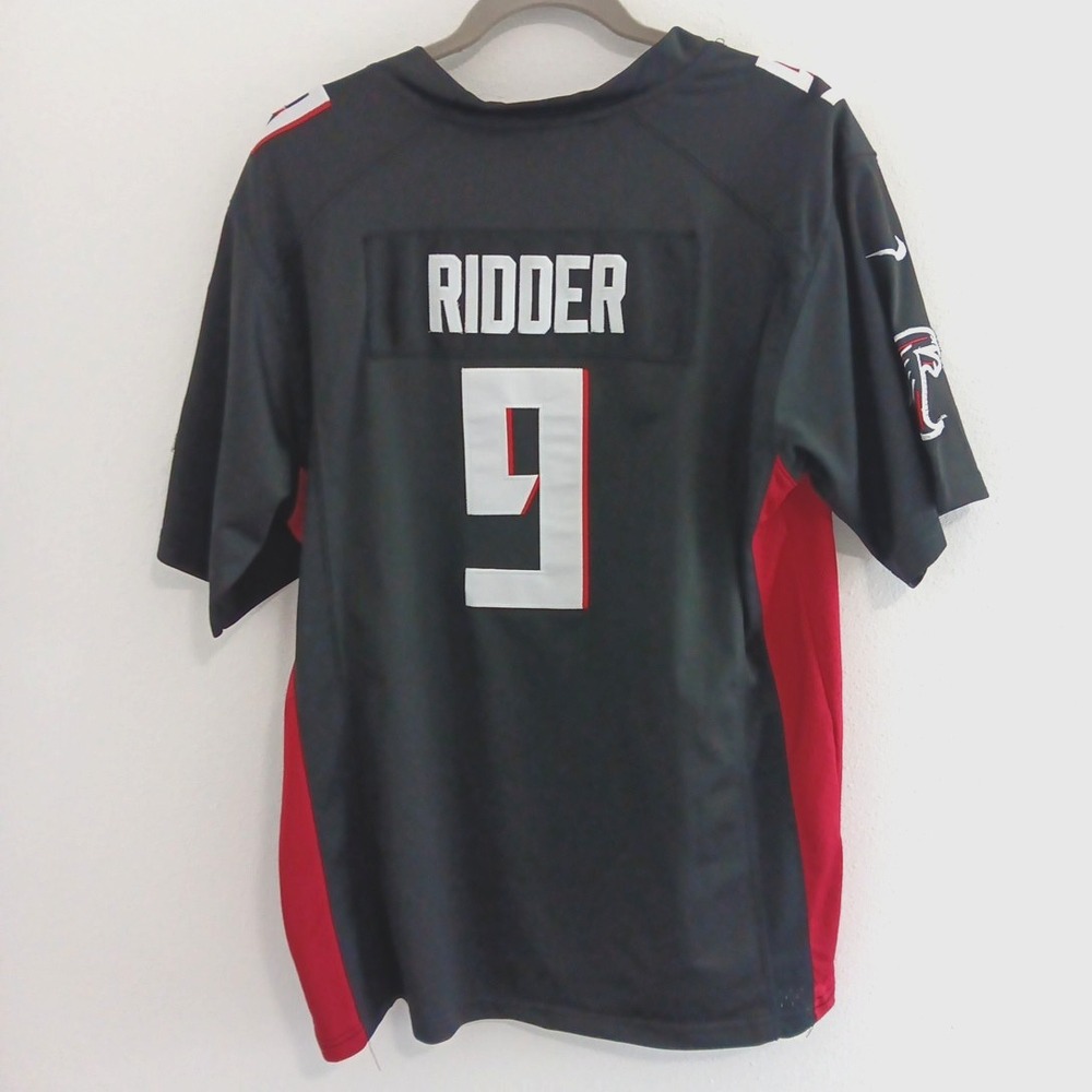 NFL Atlanta Falcons Jersey MEDIUM Desmond Ridder Nike On Field Player Black Red - Picture 2 of 8